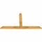 Ekena Millwork Portland Rough Sawn Timber Gable Bracket, Western Red Cedar, 60"W x 32"H x 2"D x 4"F, 13/12 Pitch GBW060X32X0204POR00RWR - alternate 5